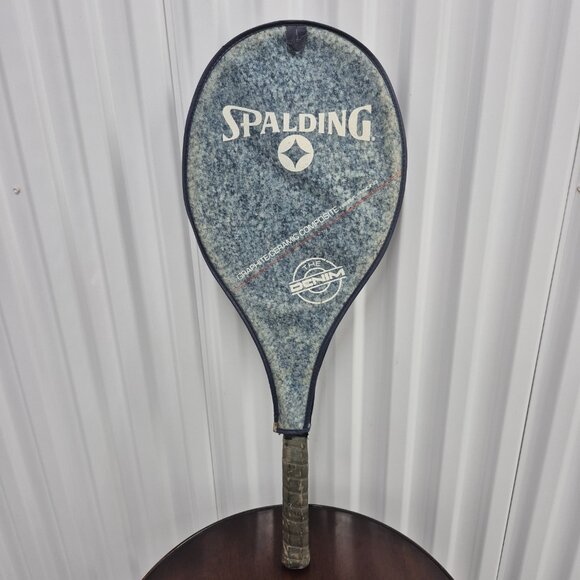 Spalding Graphite The Denim Tennis Racquet w/ Cover 4 3/8 - Picture 4 of 16